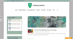 Desktop Screenshot of flesbergbibliotek.no